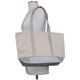 Personalized Natural and Silver Medium Boat Tote Image 3 of 3